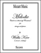 Melodie (based on a theme by Rousseau) Orchestra sheet music cover
